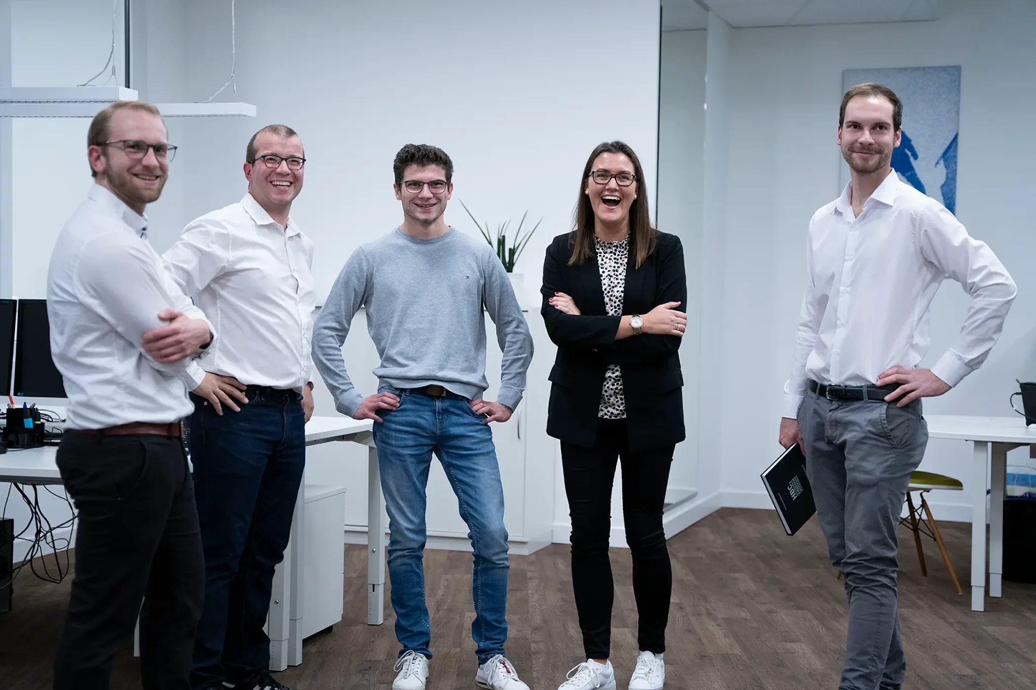 Spaß im Team bei orbau im Büro Offenburg