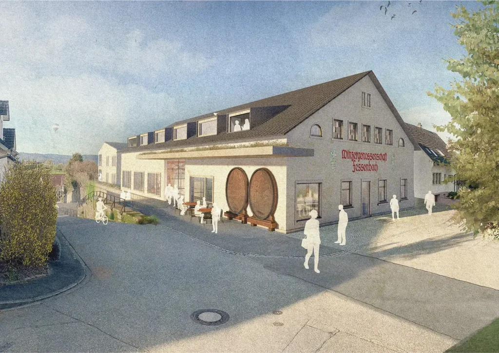 Gebäude der ehemaligen Winzergenossenschaft in Fessenbach.