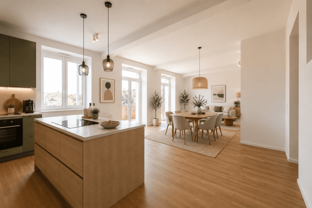 Unverbindliche Darstellung des Wohnraums_website