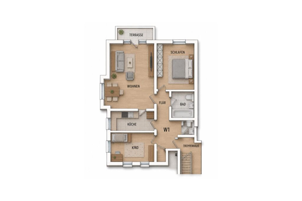 Wohnungsgrundriss WE 1_Grundriss_website
